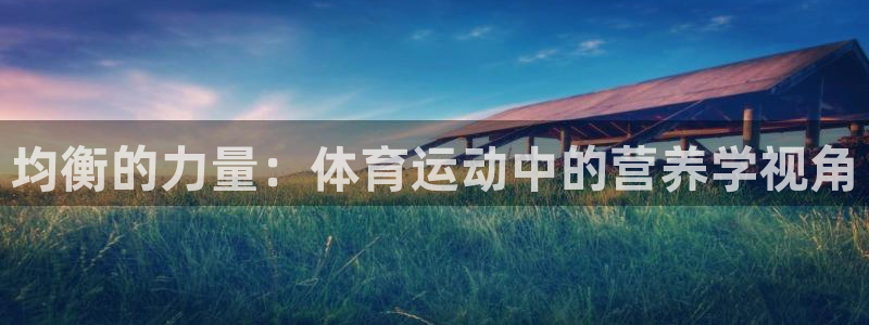 bbin视讯游戏平台：均衡的力量：体育运动中的营养学视角